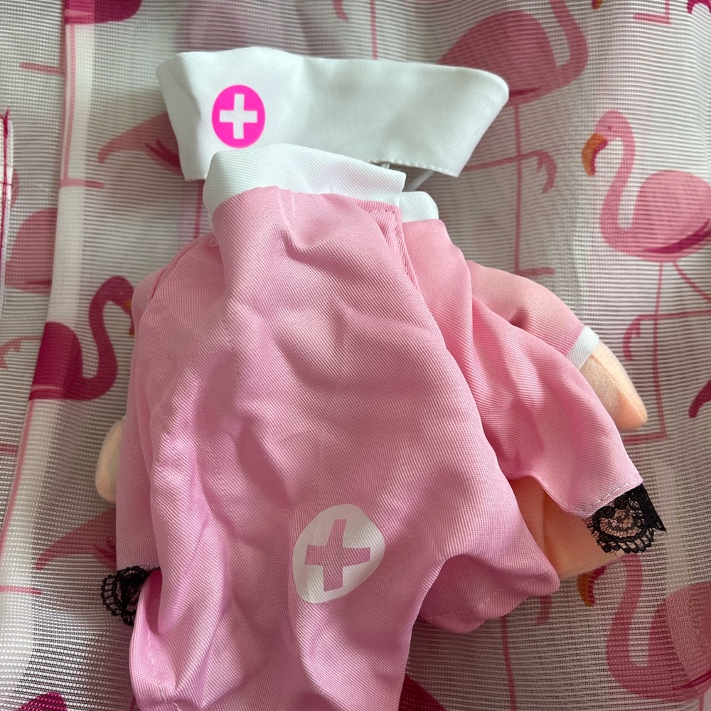 Pink Nurse Pet Costume - Picture 3 of 4